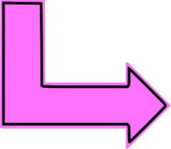 L Shaped Arrow Pink Filled Right Symbols L Shape Shapes