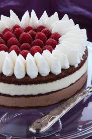 Torta Bavarese Al Cioccolato E Lamponi Fables De Sucre Ricette Dolci Torte Dolci