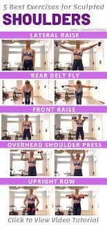 Add These 5 Shoulder Exercises To Your Workout For Beautiful Sculpted Delts These Can Be Don Shoulder Workout Women Shoulder Workout At Home Shoulder Workout