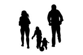 Kids playing on playground silhouette. Silhouette Of Mum Dad And 3 Kids Playing With Ball Svg Plotterdatei Von Creative Fabrica Crafts Creative Fabrica