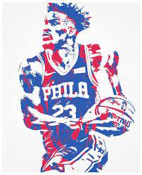 Jimmy Butler Philadelphia 76ers Pixel Art 101 Art Print By Joe Hamilton Philadelphia 76ers Nba Art 76ers