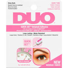 Still some glue residue on your real lashes? Duo Eyelash Glue Quick Set Striplash Adhesive Dark 7g Free Delivery Justmylook