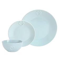 Duck Egg Country Heart Collection 12 Piece Dinner Set Dunelm Dinner Sets Kitchen Dinner Set Kitchen Dinnerware Sets
