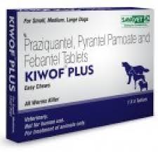 Drontal dog and cat medicine is a highly efficient deworming medicine that is used to treat parasite infections in puppies, small dogs, and cats such as tapeworms, whipworms, and hookworms. Drontal Plus Kiwof Plus 50 144 150mg 20 Tab
