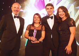 Healthy & Acive Workplace L-R Fred MacAuley, Lynn Stocks, Craig Manson,  Marianne Clark