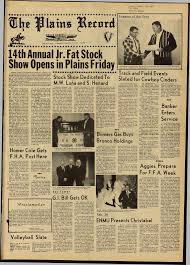 W qt p la in s R e c o rd 14th Annual Jr. Fat Stock Show Opens in Plains  Friday