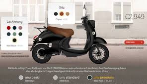 Unu Electric Scooter Electric Moped Moped Electric Scooter