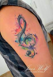 You can either have a single note on your finger, hand, ear or at the back of your neck, or the notes of your favorite song flawlessly inked like an anklet. 35 Awesome Music Tattoos For Creative Juice Music Tattoo Designs Music Tattoos Treble Clef Tattoo