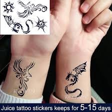 Maybe you would like to learn more about one of these? Su Gecirmez Gecici Suyu Dovme Etiket Gunes Totem Ejderha Phoenix Kucuk Elemani Flas Dovme Sahte Dovme Sanat Erkekler Kadinlar Icin Kiz Temporary Tattoos Aliexpress