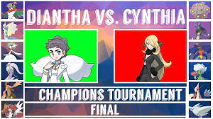 Final! Cynthia vs. Diantha (Pokémon Sun/Moon) - Champions Tournament/Final  - YouTube