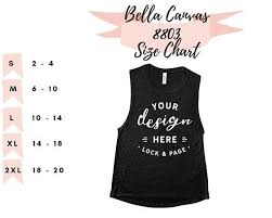 Download Free Bella Canvas 8803 Size Chart T Shirt Tank Top Muscle Psd Free Psd Mockups Templa Mockup Free Psd Free Psd Mockups Templates Psd Mockup Template