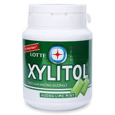 A good reason to smile. Lotte Xylitol Lime Mint Sugar Free Chewing Gum 58g Rakhoi Wholesale