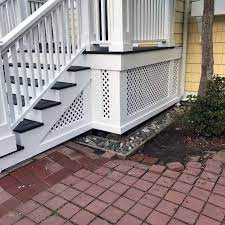 We want to change the lattice to horizontal slats and paint them the same color as the deck. Top 50 Best Deck Skirting Ideas Elevated Backyard Designs