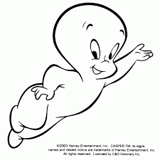 Hallowen ghost coloring pages casper ghost and cat coloring pages. Coloring Pages Of Casper The Friendly Ghost High Quality Coloring Home
