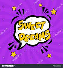 Handdrawn Lettering Phrase Sweet Dreams Comic Stock Vector (Royalty Free)  2050161503 | Shutterstock