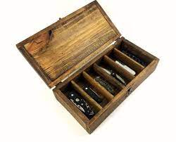 Knife carrying storage zippered case pack holds 42 pocket knives red felt inter. Pin By Janet Barlow Sullivan On Gift Ideas Knife Storage Wooden Boxes Knife Display Case