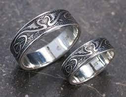Celtic Dragon Wedding Rings Matching Pair Medieval Artisan Etsy Wedding Rings Sets His And Hers Celtic Wedding Ring Sets Celtic Wedding Bands