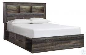 A charming and unique bed design you won't find in stores. Drystan Multi King Bookcase Platform Bed With Double Underbed Storage From Ashley Furniture Colemanfurniture Com B211 69 56 60 2 B100 14
