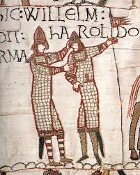 The Final Humiliation Of William The Conqueror S Body During His Funeral Bayeux Tapestry William The Conqueror Medieval Tapestry