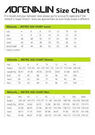Size Guides Wetsuit Warehouse