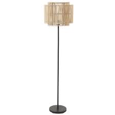 Lampadaire En Metal Noir Et Abat Jour En Bambou Tresse H160 Mambo Maisons Du Monde In 2020 Diy Lamp Shade Novelty Lamp Lamp