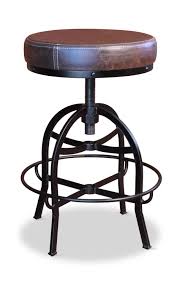 These adjustable stool are rigid, durable, and can be used at restaurants and hotels. Crossbar Adjustable Height Swivel Stool Hom Furniture