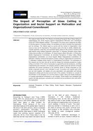 We did not find results for: Pdf The Impact Of Perception Of Glass Ceilling In Organization And Social Support On Motivation And Organizational Commitment