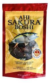 Amazon.com : Hawaiian Ahi Sakura Boshi Teriyaki Flavored Fish Jerky :  Grocery & Gourmet Food