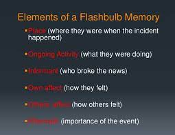 Flashbulb Memory In Psychology Education Is Around