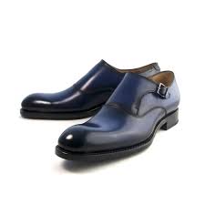 Ugo Vasare Fred Monk Strap Shoes Navy
