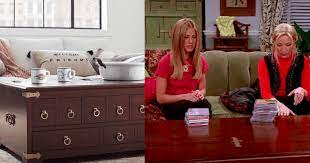 According to the pottery barn site, it replicated the table down to the last detail, including drawers made to fit cds. You Can Now Buy Friends Furniture Collection From Pottery Barn Yes Including Apothecary Table