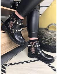 Maybe you would like to learn more about one of these? Bottines Noires Effet Croco Ajourees