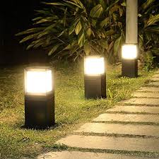 The outdoor globe post top lanterns fit 3 inch posts, sold separately. Amazon Com Pinjeer Outdoor Square Led Aluminum Waterproof Pc Post Light Modern Simple European Rainproof Landscap Pillar Lights Post Lights Decorative Columns