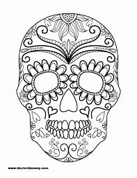 The moon and stars are no match for this spotted unicorn! Sugar Skull Coloring Pages Download Coloring Home