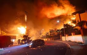 California wildfires latest: New wildfire tears through Hollywood Hills - as iconic LA landmarks at risk