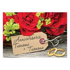 Frasi per 60 anni di matrimonio. Cialda Personalizzata Anniversario Rettangolare Stampa Su Pasta Di