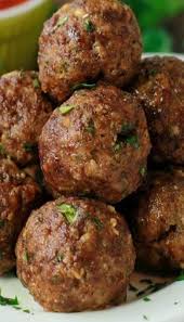 Italian Herb Baked Meatballs Baked Meatball Recipe Recipes Meat Recipes
