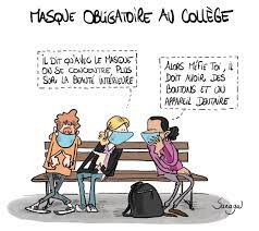 J'en vois ki galère les pauvres,surtt les asmatiques. 21 Aout 2020 Masque Obligatoire Au College Blagues Et Dessins