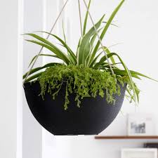 Now that you're dreaming of all the ways to fill a large planter, let's discover 15 large plant pots with drainage holes! 33 5 Cm Set Of 2 La Jolie Muse Large Hanging Planters For Outdoor Indoor Plants Black Hanging Flower Pots With Drain Holes Hanging Planters Baskets Ka Pesi Garden Outdoors