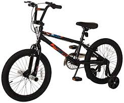 mongoose switch childrens bmx sidewalk bike featuring 12 inch small steel frame front and rear handbrakes with rear coaster brake and 18 inch