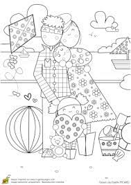 coloriage toute la famille a plage coloring books book pages valentine de clipart glands