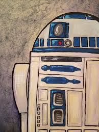 Star Wars R2d2 Droid Acrylic Painting On Canvas Easy Art Painted By Johnny Mcnabb Art Star Wars Art Painting Star Wars Canvas Painting Star Wars Painting