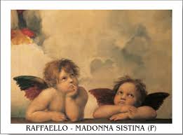 Cherubim angels belong to the first hierarchy in the order of angels. Raphael Sanzio Sistine Madonna Detail Cherubs Angels 1512 Art Print Buy At Europosters