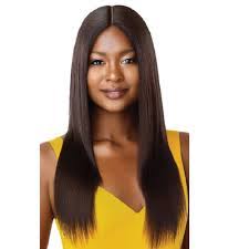 Check out these steps to straightening your hair like a pro. Outre 100 Unprocessed Human Hair Lace Part Daily Wig Straight V Cut 22