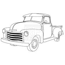 Color pictures, email pictures, and more with these trucks coloring pages. Old American Pick Up Truck 1047 Download Royalty Free Vector Clipart Eps Truck Coloring Pages Coloring Pages Old Pickup Trucks