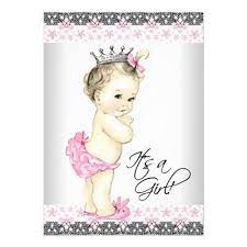 Vintage Pink And Gray Princess Baby Girl Shower Invitation Zazzle Com Princess Baby Shower Invitation Vintage Baby Shower Invitation Pink Princess Baby Shower Invitations