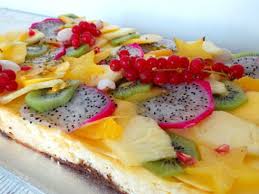 Tarte Facon Cheesecake Au Citron Vert Et Aux Fruits Exotiques Recettes Recette Cheesecake Citron Fruits Exotiques Dessert