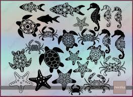 Download Sea Animals Clipart Bundle Ocean Animals Svg Fish Svg Starfish Etsy