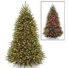 90 H Green Fir Artificial Christmas Tree With 700 Lights Colored And White Lights With Stand Pre Lit Christmas Tree Fir Christmas Tree Christmas Tree Lighting