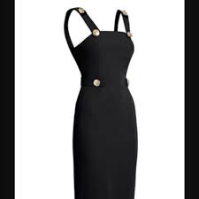 Balmain Little Black Dress With Gold Buttons Little Black Dress Clothes Design Dresses